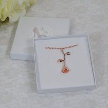 Load image into Gallery viewer, Rose Necklace | Rose Gold, Silver or Gold