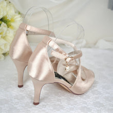 Load image into Gallery viewer, Satin Sandals | Custom Colours | 3 inch Heel