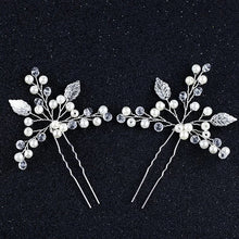 Load image into Gallery viewer, Simple Pearl Bridal Hair Pin | Gold, Silver, Rose Gold