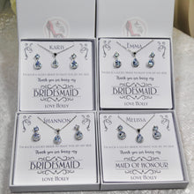 Load image into Gallery viewer, Personalised Gift | Earrings & Necklace Set