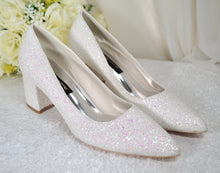 Load image into Gallery viewer, Glitter Wedding Shoes | 2 Inch Chunky Heel
