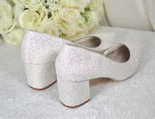 Load image into Gallery viewer, Glitter Wedding Shoes | 2 Inch Chunky Heel