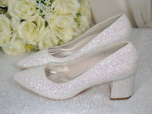 Load image into Gallery viewer, Glitter Wedding Shoes | 2 Inch Chunky Heel