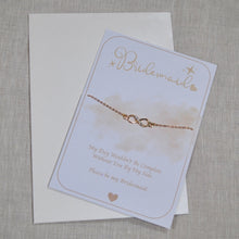 Load image into Gallery viewer, Gift Card with infinity Bracelet | Silver or Gold