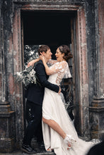 Load image into Gallery viewer, Feather & Crystal Wedding Shoes | Custom Colours