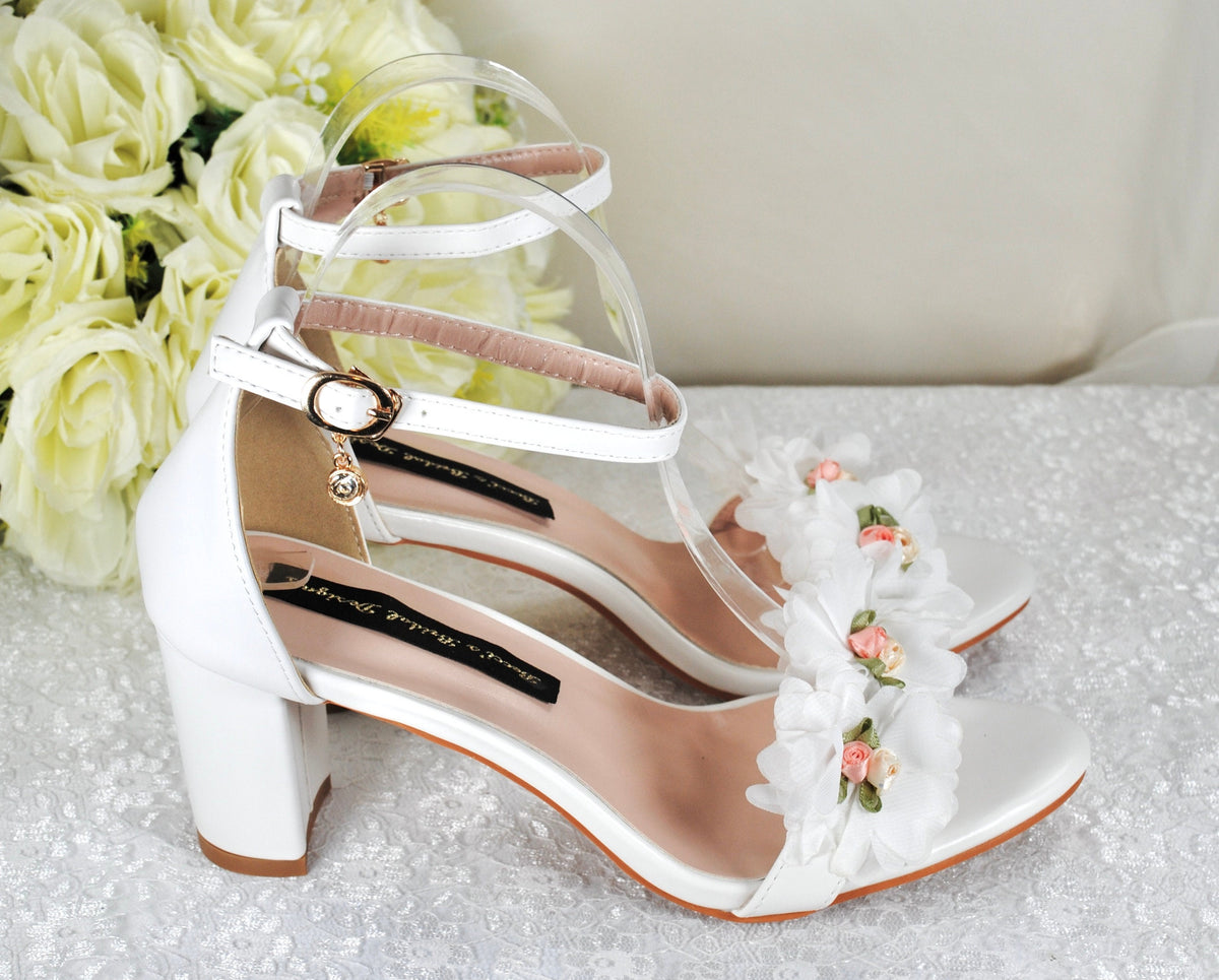 Floral clearance bridal shoes