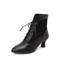 Load image into Gallery viewer, Victorian Style Ankle Boots