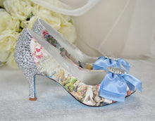 Load image into Gallery viewer, 'Alice in Wonderland' Bridal Shoes with 3 Inch Heel