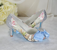 Load image into Gallery viewer, 'Alice in Wonderland' Bridal Shoes with 3 Inch Heel