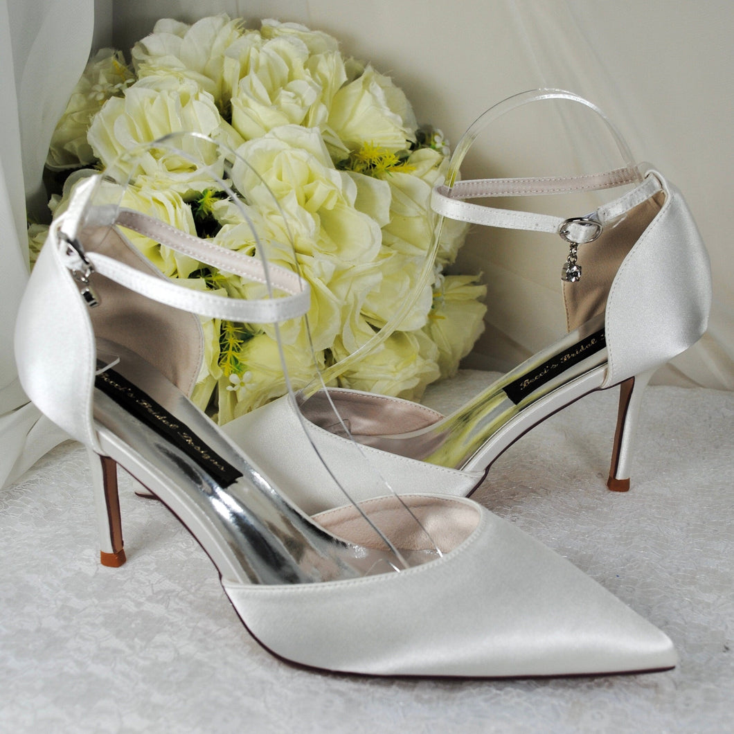 Satin Bridal Sandals | Custom Colours