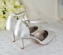 Load image into Gallery viewer, Satin Bridal Sandals | Custom Colours