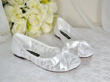 Load image into Gallery viewer, Lace Flats | Ivory or White