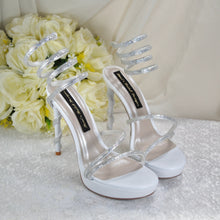 Load image into Gallery viewer, Spiral Ankle Bridal Shoes