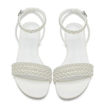 Load image into Gallery viewer, Pearl Flat Shoes | White or Ivory
