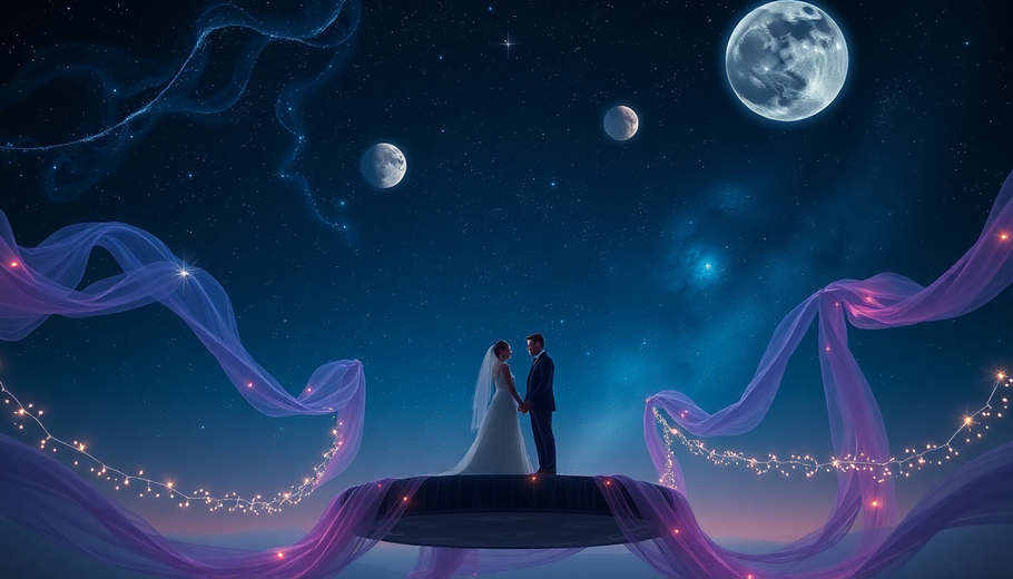 Elevate Your 2025 Galaxy Wedding with Becci's Bridal Designs