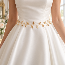 Load image into Gallery viewer, Delicate Leaf Vine Bridal Belt &amp; Hair Vine – Gold, Silver or Rose Gold
