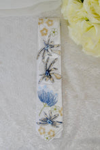 Load image into Gallery viewer, Embroidered Floral Tie – Handmade Satin Wedding Necktie for Groom &amp; Groomsmen
