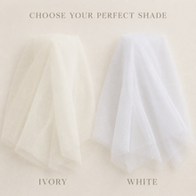 Load image into Gallery viewer, Bridal Fabric Sample | Tulle Swatch for Veils, Capes &amp; Bridal Accessories

