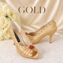 Load image into Gallery viewer, Colour Swatch Fabric Samples for Satin Shoes
