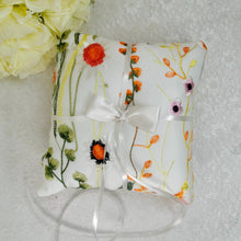 Load image into Gallery viewer, Orange Secret Garden Ring Pillow
