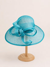 Load image into Gallery viewer, Handmade Blue Large Fascinator Hat - Mother of the Bride Wedding Guest Hatinator
