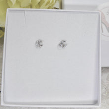 Load image into Gallery viewer, Celestial Moon Stud Earrings: Bridal Jewelry, Bridal Stud Earrings, Crystal Bridal Earrings, Statement Earrings Cz
