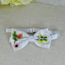Load image into Gallery viewer, Embroidered Floral Tie: Secret Garden Wedding Necktie

