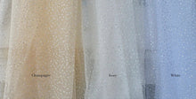 Load image into Gallery viewer, Ivory Glitter Sparkle Pearl Bridal Veil, 200cm Chapel Length
