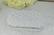 Load image into Gallery viewer, Handmade Pearl Clutch Bag: Elegant Bridal Wedding Purse
