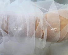 Load image into Gallery viewer, Personalised Tulle Wedding Bolero and Fingerless Glove Set: Bridal Dress Cover
