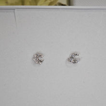 Load image into Gallery viewer, Celestial Moon Stud Earrings: Bridal Jewelry, Bridal Stud Earrings, Crystal Bridal Earrings, Statement Earrings Cz
