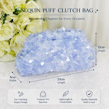 Load image into Gallery viewer, Sparkling Sequin Clutch Bag | Ivory Cream Bridal Handbag
