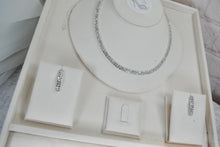 Load image into Gallery viewer, Bridal Jewelry Set: Cubic Zirconia Necklace, Earrings &amp; Bracelet Jewellery
