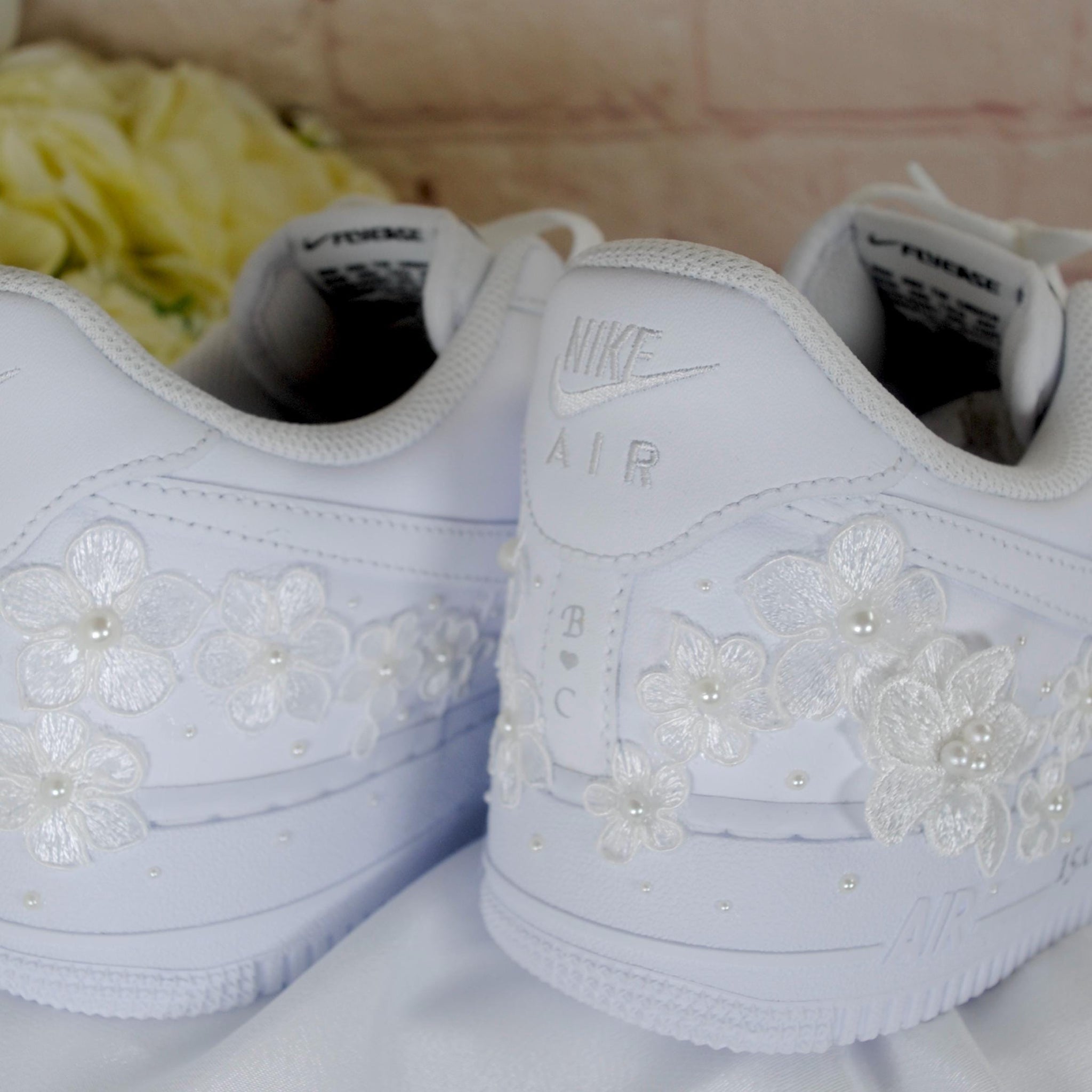 Weeding Af1 Personalised Embroidered Genuine Air Force 1 AF1 Trainers for Bride ...