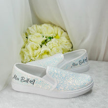 Load image into Gallery viewer, Slip on Personalised Bridal Sneakers
