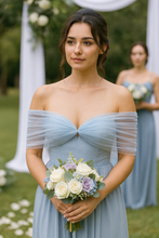Load image into Gallery viewer, Handmade Tulle Bolero – Wedding Veil Alternative | Custom Colour Bridal Shrug with Lace-Up Back, Adjustable Size
