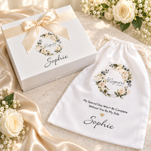 Load image into Gallery viewer, Personalised Bridesmaid Shoe Bag or Gift Box – Bridal Party Gift
