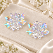 Load image into Gallery viewer, Cinderella Crystal Flower Shoe Clips – Removable Bridal Shoe Embellishments
