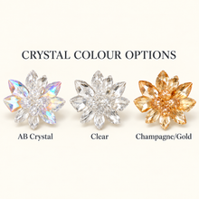 Load image into Gallery viewer, Cinderella Crystal Flower Shoe Clips – Removable Bridal Shoe Embellishments
