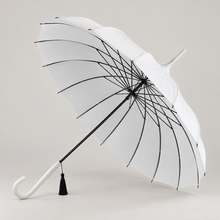 Load image into Gallery viewer, White Classic Pagoda Umbrella – Wedding &amp; Occasion Umbrella
