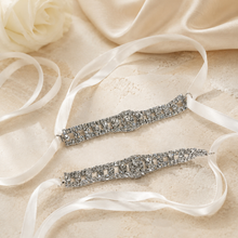 Load image into Gallery viewer, Crystal Rhinestones Ankle Straps - Wedding Shoes Accessories
