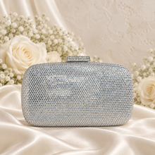 Load image into Gallery viewer, Emerald Green Crystal Clutch Bag | Luxury Evening Purse
