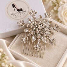 Load image into Gallery viewer, Crystal Snowflake Bridal Hair Comb
