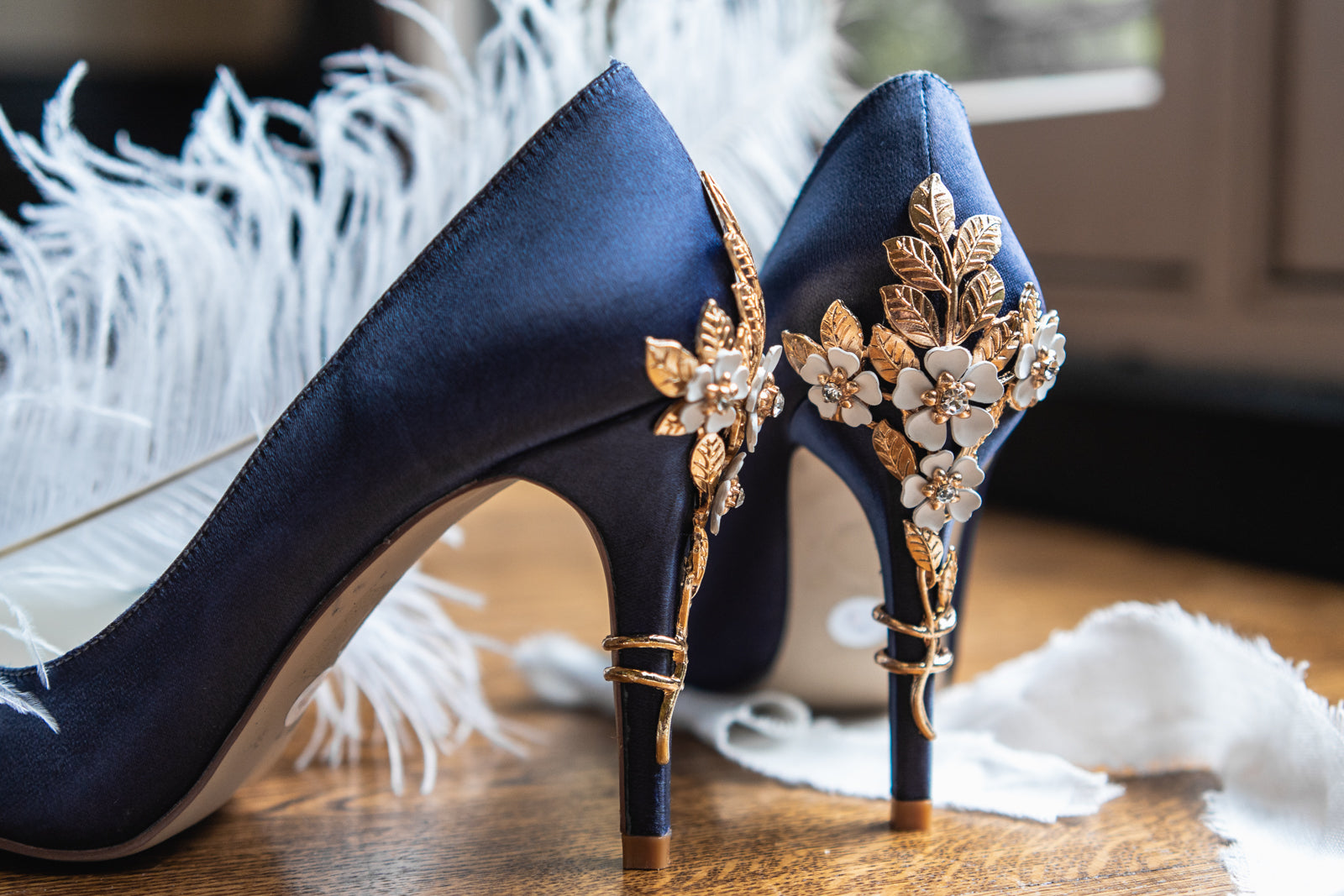 Wedding Shoes Navy Round Toe Heels Ladies Wedding Party Heel Shoe