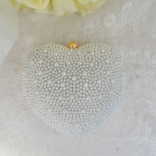 Load image into Gallery viewer, Pearl Heart Bag - Ivory or White
