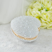 Load image into Gallery viewer, Pearl Heart Bag - Ivory or White
