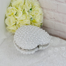 Load image into Gallery viewer, Pearl Heart Bag - Ivory or White
