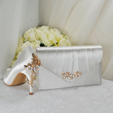 Load image into Gallery viewer, Cherry Blossom Satin Clutch Bag  | Over 25 Colours

