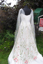 Load image into Gallery viewer, Embroidered Meadow Flower Cape

