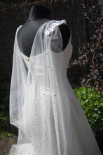 Load image into Gallery viewer, Celestial Wedding Cape | Black or Ivory, 200 - 400cm
